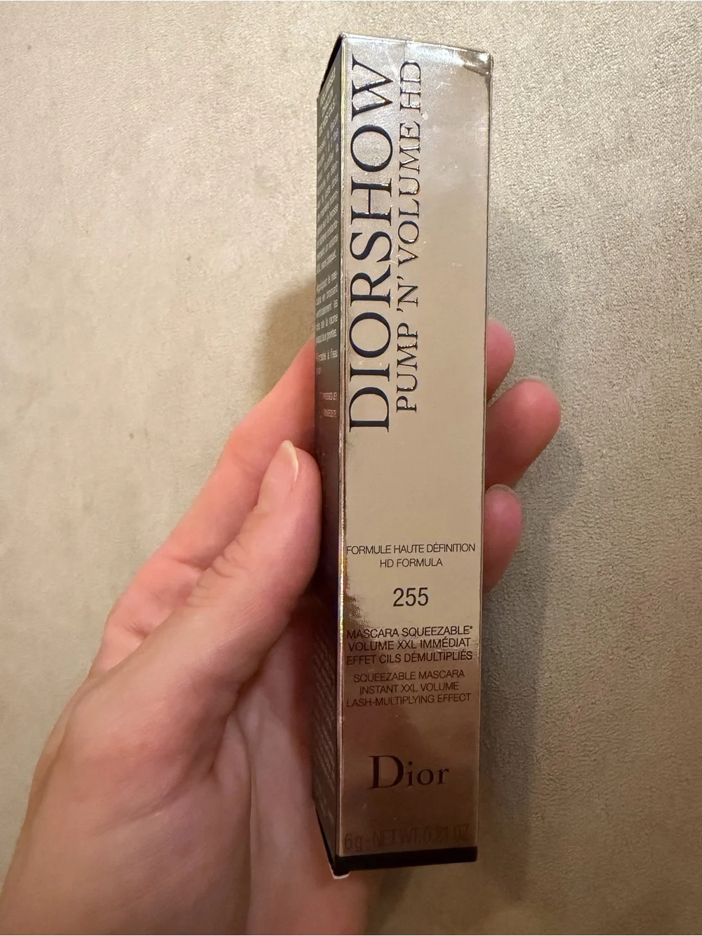 Dior Diorshow Pump 'N' Volume HD Mascara XXL blue pump 255